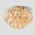 Chiaravalle Glass Round Flush Mount 17