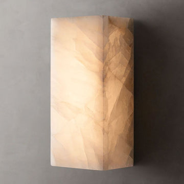 Alabaster Riven Sconce