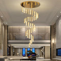 Extra Large Modern Spiral Crystal Ceiling Light Decoration for Staircase/ High Ceiling Living Room/ Hotel Lobby/ Hallway-