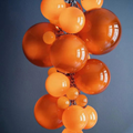 Fruit Grape Hanging Swag Chandelier-Orange-23.6