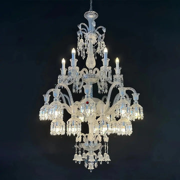 High Quality Lustre Solstice Chandelier Crystal Lighting 18 Lights - Blushlighting