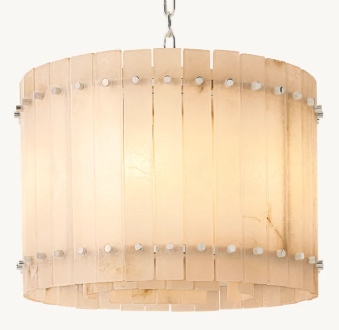 San Marco Alabaster Round Chandelier 22"