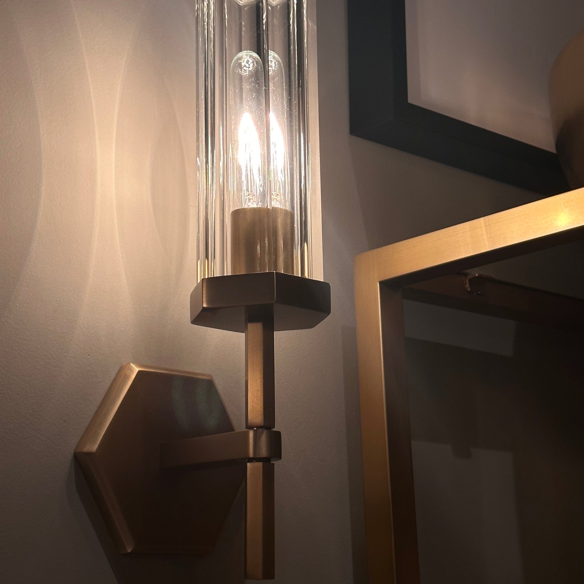 Lambe Hexagonal Grand Wall Sconce