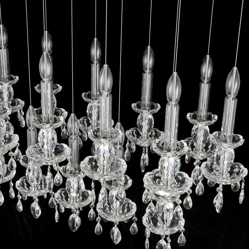 Modern Linear Crystal Lighting - Blushlighting
