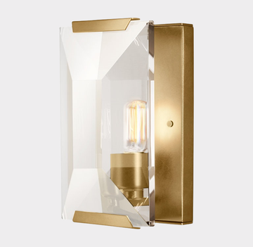 Harlow Multicurve Crystal Wall Sconce