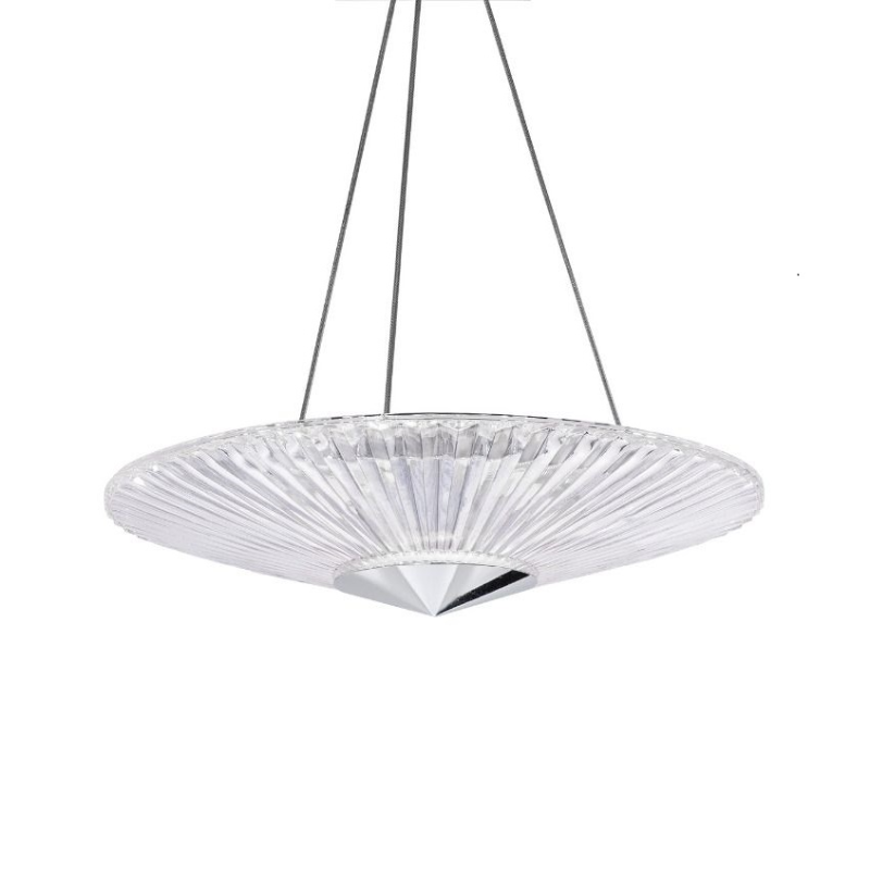 MOMO Crystal Chandelier S7219 Origami 1-lt 19" LED Pendant